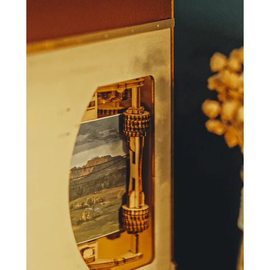 1940s Vintage Train Cabin DIY Book Nook Kit - Moving Scene