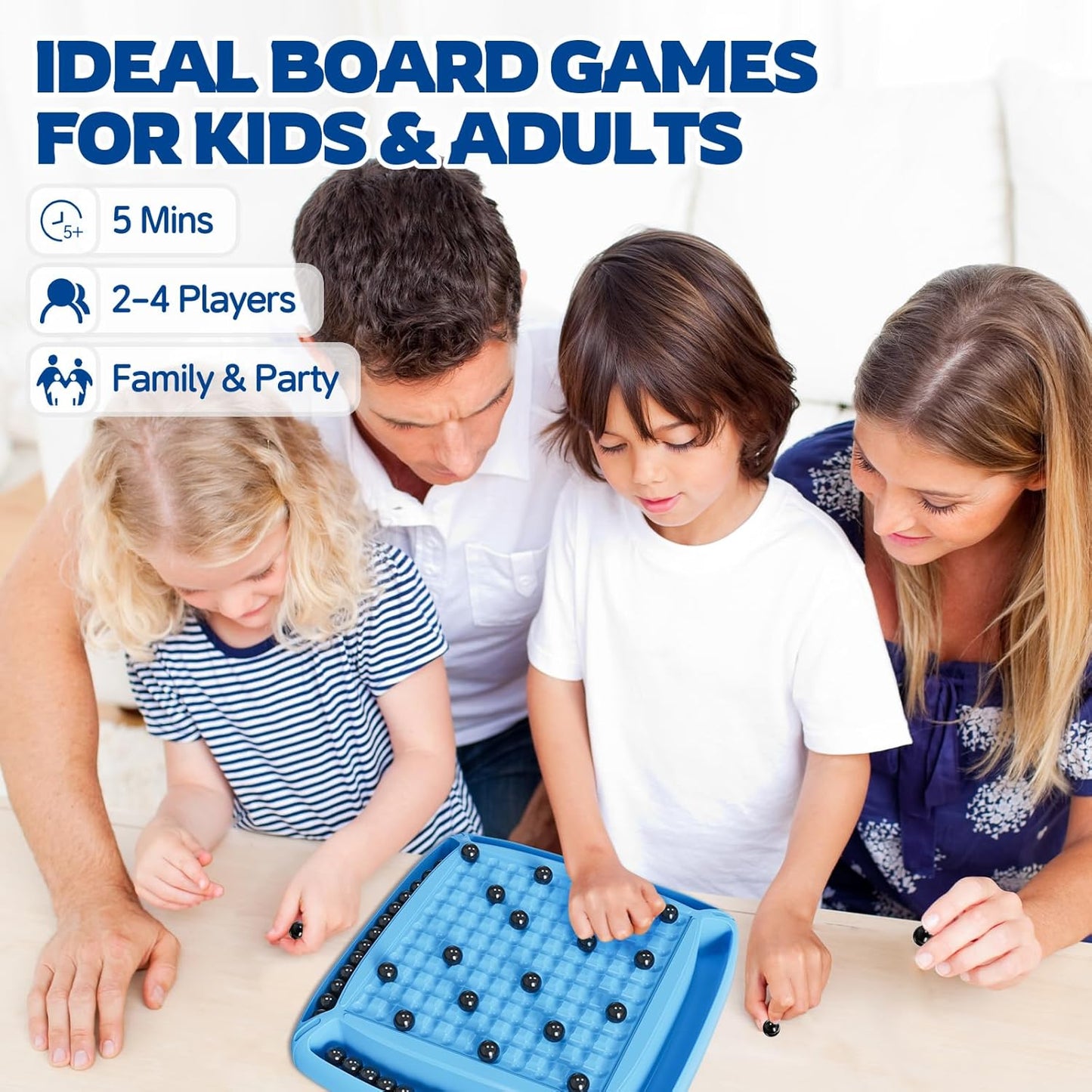 Family Bonding Magnetic Game - Fun Strategy Puzzle for Kids & Adults