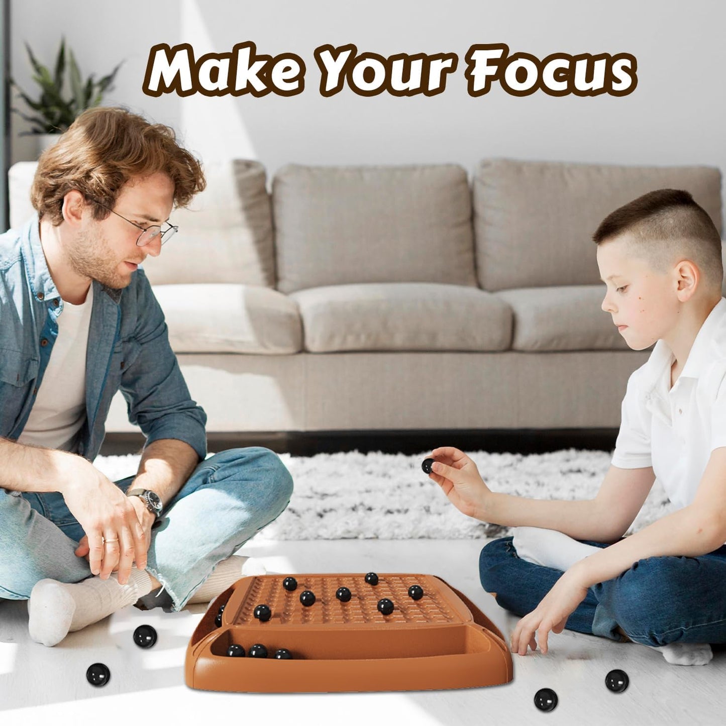 Family Bonding Magnetic Game - Fun Strategy Puzzle for Kids & Adults