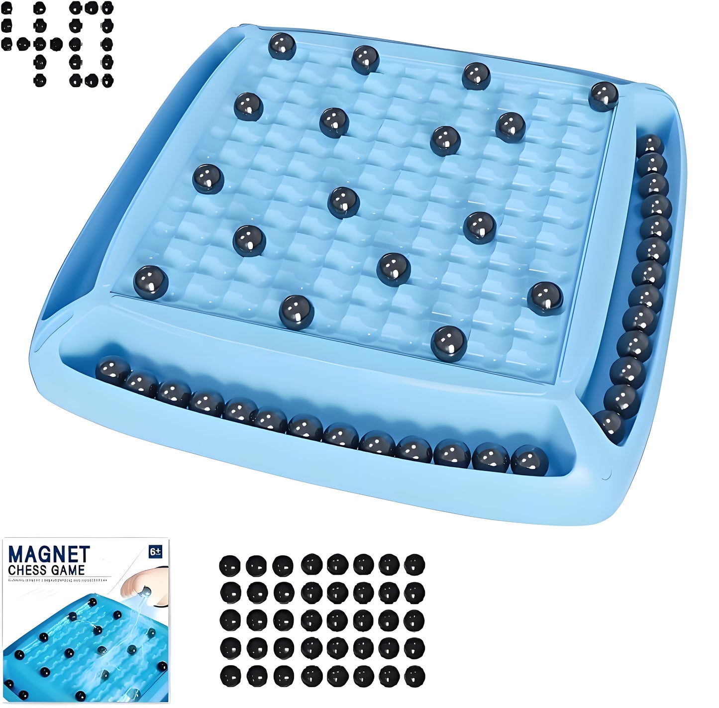 Family Bonding Magnetic Game - Fun Strategy Puzzle for Kids & Adults