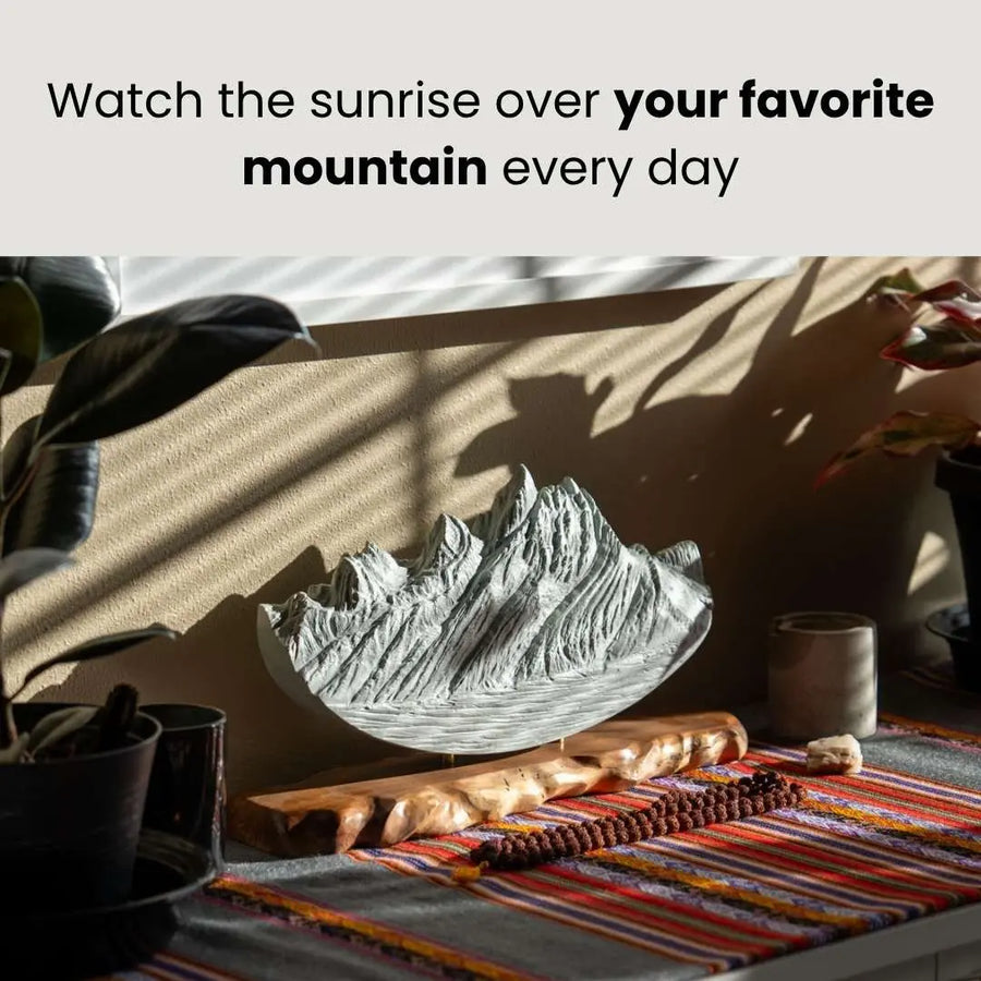 Artisan Mountain Sculpture - Dynamic Stone Art for Home & Office Decor